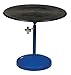Vestil TT-N-24-PED Turntable, Steel, 24" Diameter, 21" to 32" Height, 2 Tiers, 300 lb Capacity, Blue