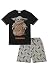 Produktbild Star Wars Herren Baby Yoda The Mandalorian The Child Portrait kurzer Baumwoll-Pyjama, Schwarz , L