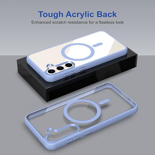 Image of amazon basics Back Case Cover for Samsung Galaxy S25 5G | Scratch-Resistant Back Case Cover | Sierra Blue