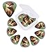 Cute otter print Guitar Picks 12 Pack Personalized Guitar Picks with Storage Box Guitar Accessories for Ukulele Electric Acoustic Guitars Bass
