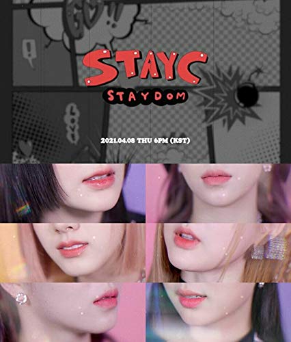 Amazon.com: STAYC STAYDOM 2nd single Album. CD+72p Photo Book+1ea
