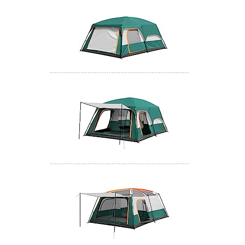Carpa de camping familiar portátil para 8-12 personas miniatura 4