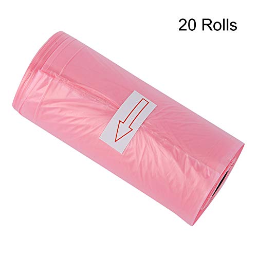 Image of 20 Rolls Diaper Bags, 28 x 17 x 2 cm Diaper Bag Waste Pick Up Bag for Newborn, Helpful Baby Item,
