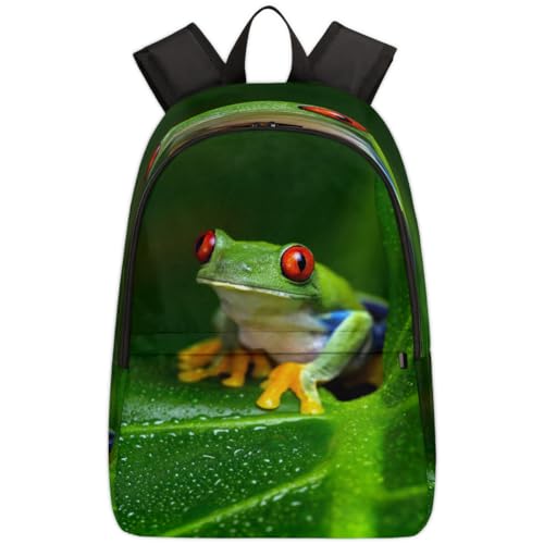 Sac à dos ordinateur grenouille tropicale : protégez vos affaires de l'école au voyage