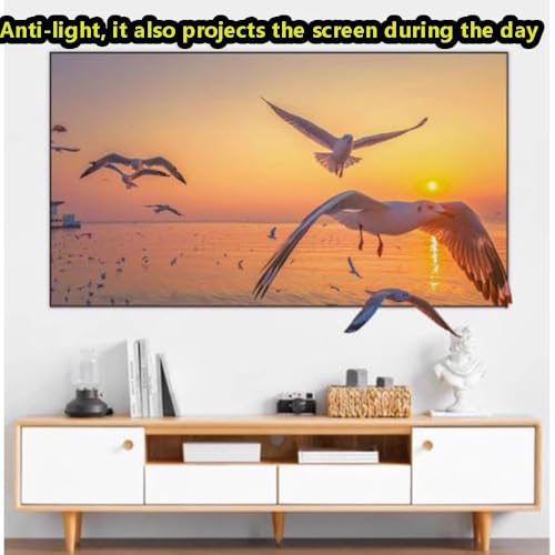 Pantalla de proyector plegable anti-luz 120 pulgadas HD 4K miniatura 7