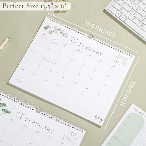 Snapklik.com : Elegant Botanical 2024 Wall Calendar Spiral Bound ...