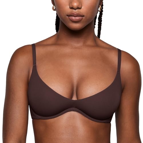Image of INLYRIC Women's Inbarely Plus Plunge Bra - Unlined Underwire Sexy Demi Balconette Bras