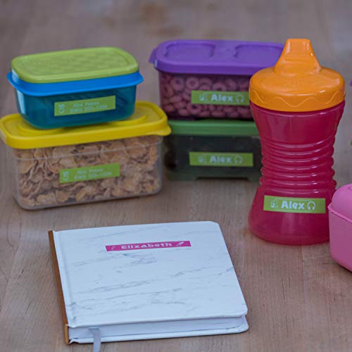 Image of Brother P-Touch Embellish White Print on Lime Green Tape TZEMQG35M - ~1 /2 inch Wide x 13.1' Long (12mm x 4m)