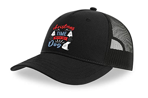 Casquette motif Noël avec mon chien, le cadeau idéal pour passionnés