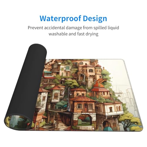 Tapis de souris extra large haut de gamme imprimé château HYTTER - 3