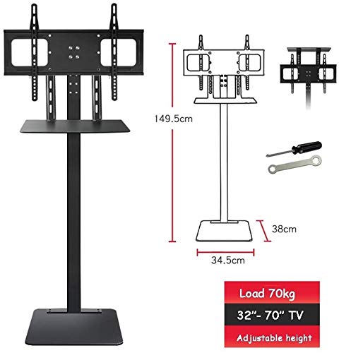 Soporte universal para TV con almacenamiento, carga 70 kg miniatura 2