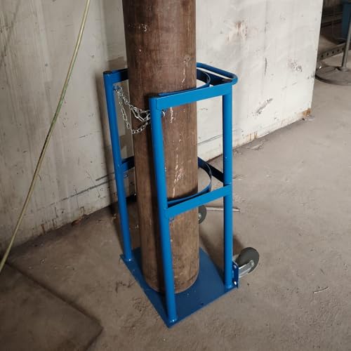 GAZOGJ Oxygen Cylinder Rack Medical 2-Wheel Oxygen Cylinder