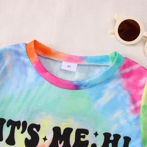 Image of GLIGLITTR Its Me Hi Im The Birthday Girl Shirt Kids Letter Print Birthday Party T-Shirt Outfit for Girls Gift Top 5-10 Years