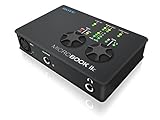 INTERFACE DE AUDIO USB / USB 2.0 La nueva interface del legendário fabricante MOTU es la Microbook IIc y convierte tu Mac, PC o tu iPad en un completo estudio de grabación de 4 entradas y 6 salidas con todas las capacidades de mezcla y monitorización necesarias para grabar a nivel profesional. Conecta tus micros, tus instrumentos o teclados y graba hasta 4 señales analógicas de forma simultánea. Mezcla usando el CueMix FX y aplica potentes efectos DSP, como ecualización paramétrica o com