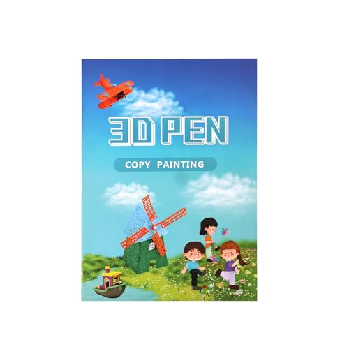 20 pagine 40 modelli 3D Pen Drawing Book Templates, con una tavola da disegno riutilizzabile in PVC trasparente, accessori per penne 3D per bambini e adulti, per penna di stampa 3D