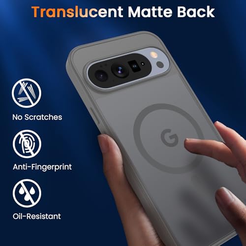 Image of WRJ Magnetic Case for Google Pixel 10 /10 Pro 6.3-Inch, Grey