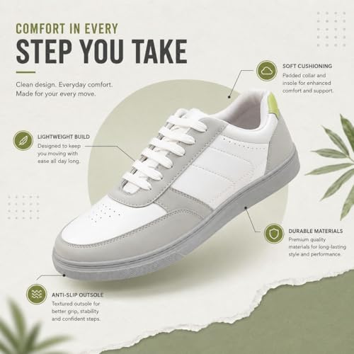 Image of Cruiser Men's Sneakers | Cushioned Insole Comfortable Shoes | Trendy & Stylish Modern Sneakers | Durable TPR Sole Casual Walking Footwear (2681)