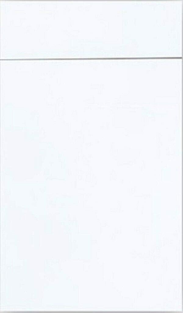 Design District Kitchens W0930 Polished White 30" High Wall Cabinets Single Door Wooden Pantry Storage Cabinet