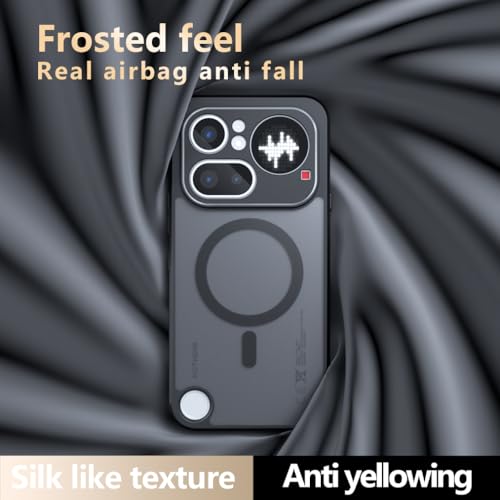 Image of Hybrid Shockproof Back Cover for Nothing Phone 4a Pro Magnetic Mag-Safe Case, Hard PC Back + Soft TPU Bumper, Translucent Smoke Matte Finish, Slim Protective Phone Case (Nothing Phone 4a Pro)