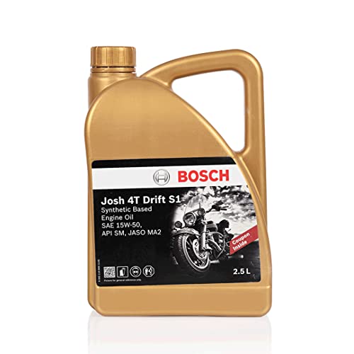 Image of Bosch Semi Synthetic Engine Oil F002H24625- Josh Drift S1 15W50 for 2 Wheeler