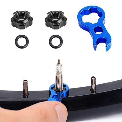 VANICE Bike Vacuum Tire Valve Nut, Presta Inner Tube Spool Wrench Tool, Mountain or Road Bicycle Accessories