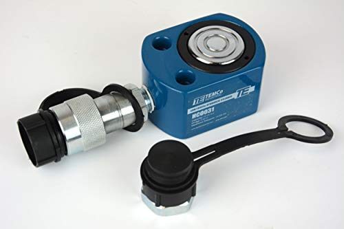 Image of TEMCo HC0031 Low Profile Height Hydraulic Cylinder Puck 10 Ton, 0.39 inch Stroke (Optional Tonnages Availiable)