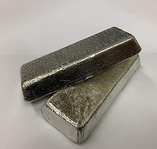 Rotometals Lead Free Pewter -2 Lb (2-1Lb Ingots) Alloy Ac Casting Ingot Britannia Alloy-Made In Usa #TOP6