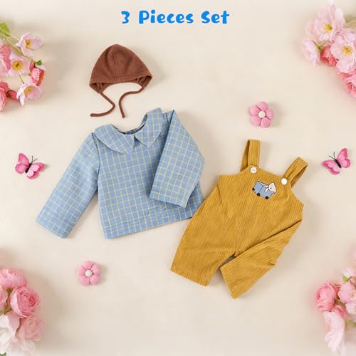 Image of EKOKIZ Reborn Baby Dolls Clothes Baby Boy Clothes Perfectly Cute Newborn Dolls Outfits 17-20 Inches Doll Accessories fit Reborn Doll Newborn Boy
