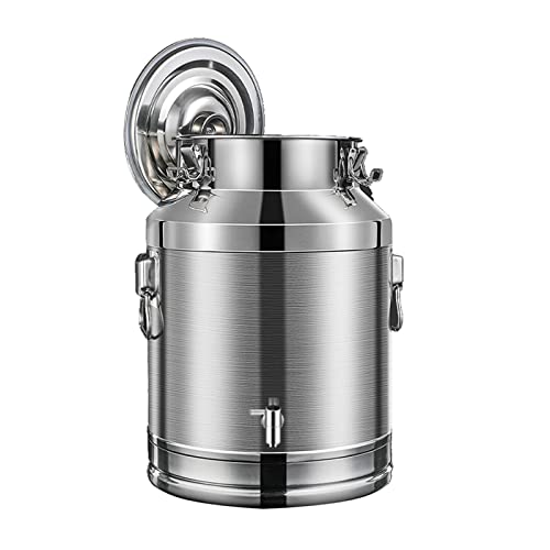 Bidon à lait en acier inoxydable 20L avec robinet seau à vin étanche