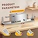 CGOLDENWALL Spiral Potato Cutter 3-in-1 Electric Tornado Potato Slicer for Curly Fries/Twist Hot Dog, Dual-Station Cutting, Automatic Potato Twister, Vegetable Cutting Machine for Home Commercial Use