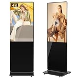 JIYANG 43 Inch 4K Digital Signage Kiosk Ultra HD LCD IPS Display,Plug-and-Play,HDMI Input,Customizable Service,Interactive Kiosk for Restaurants,Conference Rooms,Hotels