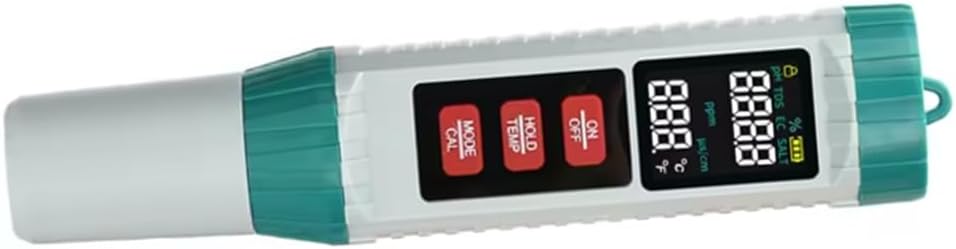 Aboiled 5-in-1 Digital Water Quality Tester for Swimming Pools - PH, EC, TDS, Salt, and Temperature Analyzer