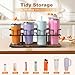 Housolution Pull Out Water Bottle Organizer for Cabinet, Slide Out Tumbler Storage Organizer for 10 to 40 oz Cups, Sliding Cup Holder Rack Compatible with Stanley, Owala and Other Brands (Patented)