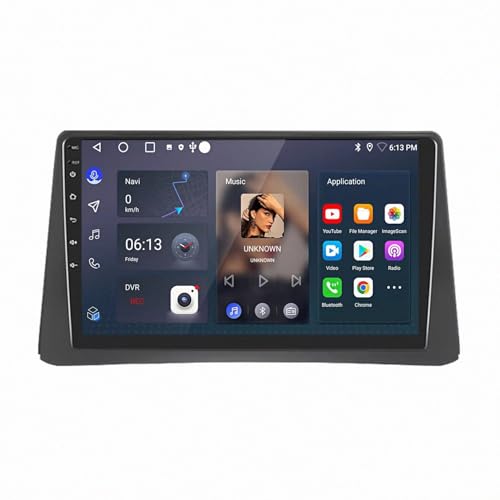 GPS Coche Navegador Satelital para Buick Encore 2013/Opel Mokka 1 2012-2016 Bluetooth Mp3 FM Mapa Tráfico en Vivo Estacionamiento en Vivo Alertas de Conducción Voz Automática, 8 Nuclear 6G+128G