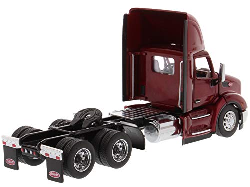 Peterbilt 579 Day Cab Truck Tractor Legendary Red Transport Series 1/50 Diecast Model By Diecast Masters 71068 #TOP2