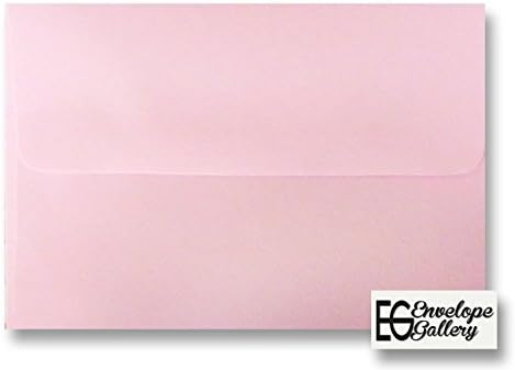 Pink Pastel 25 Pack A7 5-1/4" x 7-1/4" Envelopes for 5" x 7" Invitations Announcements, Weddings Showers, Greeting Cards from The Envelope Gallery
