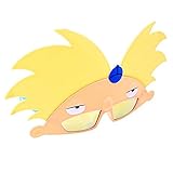 Sun-Staches Official Hey Arnold Sunglasses | Hey Arnold Costume Accessory | UV 400 | One Size Fits Most