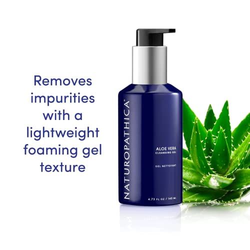 Naturopathica Aloe Cleansing Gel - Gentle Facial Cleanser W/Aloe Vera, Lavender & Coconut Oil - Vegan, Made In Usa, 5 Oz. (150 Ml) #TOP5