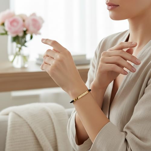 Pulsera motivacional de acero inoxidable para hombres y mujeres miniatura 2