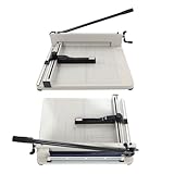 Guillotine Paper Cutter A3 Heavy Duty, Commercial Guillotine Paper Trimmer Manual Paper Slicer Trimmer Machine with Double Security Protection, for Label Craft Cardboard Paper Photos Home Office - Image 4