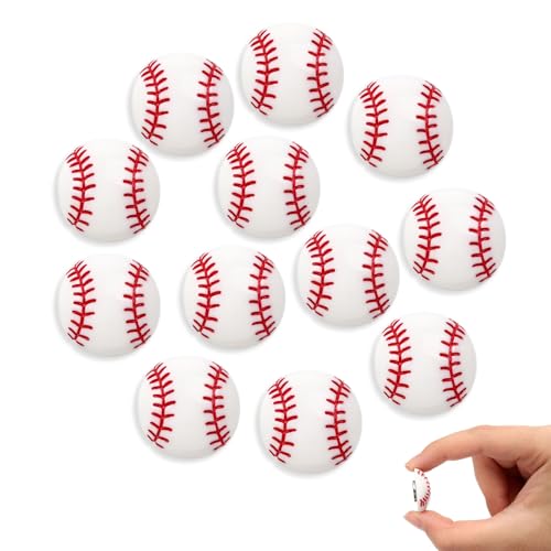 12 imanes decorativos de béisbol para refrigerador miniatura 1