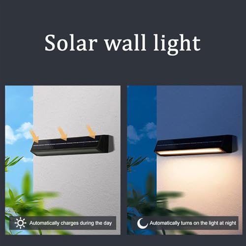 Eclairage mural tricolore solaire au design moderne et finition IP65