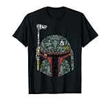 Star Wars Boba Fett Silhouette Helmet Fill Graphic T-Shirt T-Shirt