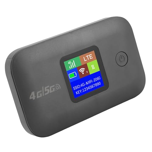 Image of 4G LTE Mobile Hotspot, Portable WiFi Router with SIM Card Slot, Supports 8-10 Users, for Travel Smartphone Tablet Laptop (Asian Version)
