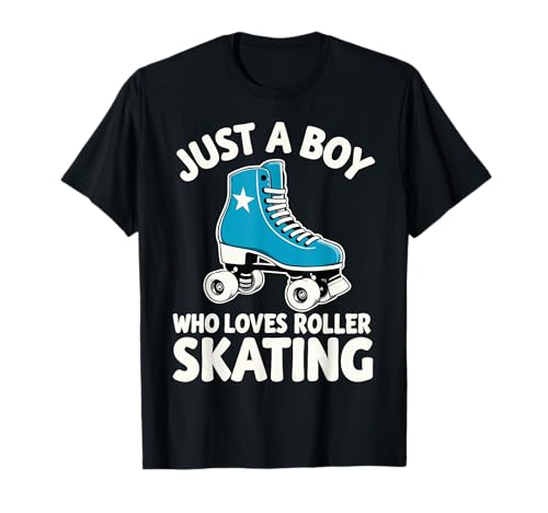 Just a Boy Who Loves Roller Skating Fête d'anniversaire Patineur T-Shirt