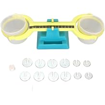 Plastic Students Balance Scale, Bucket Balance Scale, Nestable Pan Balance for Mass Measurement Teaching