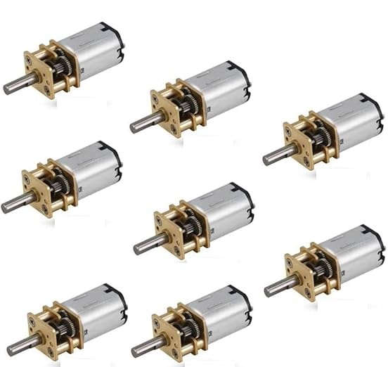 Unique India N20 MOTOR 3.7V-6V 100 Rpm Micro Metal Gear motor for RC Car Robot Toys DIY (8PCS)