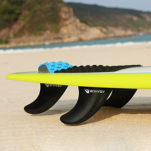 image for Abahub Surfboard Thruster Fins Set, Compatible with Future Style Fin B
