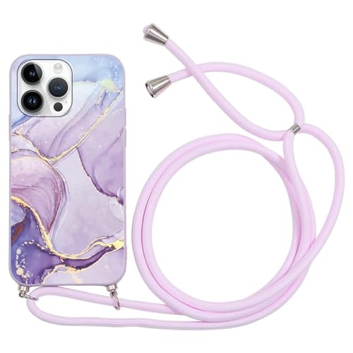 Custodia con Cordino per iPhone 13 Pro Max 6.7 Morbido Bumper Cover Antiurto Protettivo Sottile Case Regolabile Cellulare Girocollo per iphone 13 pro max silicone tpu