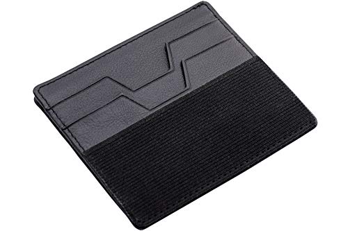 Slim Minimalist Wallet for Men. Leather RFID Blocking Front Pocket 10 Cards, Black, One Size, Minimalist2